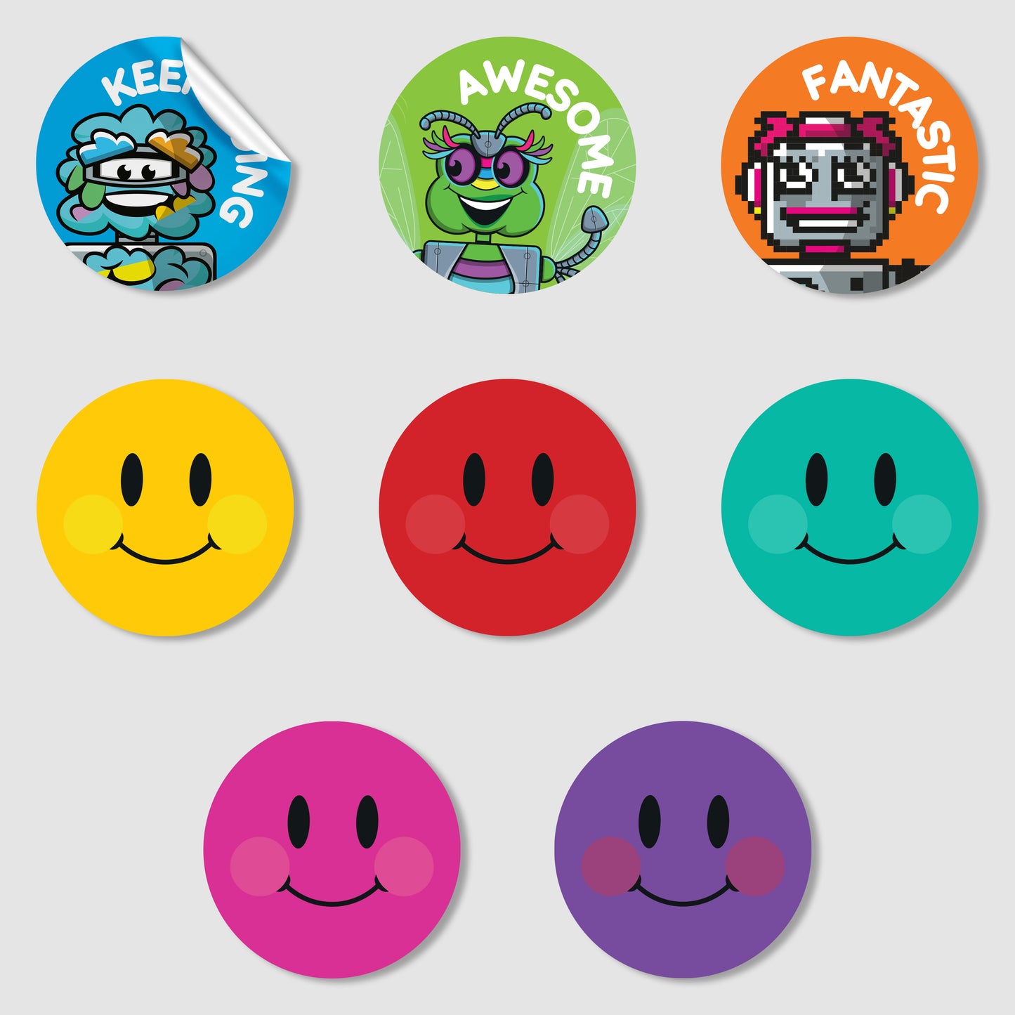 NumBots Encouragement Stickers